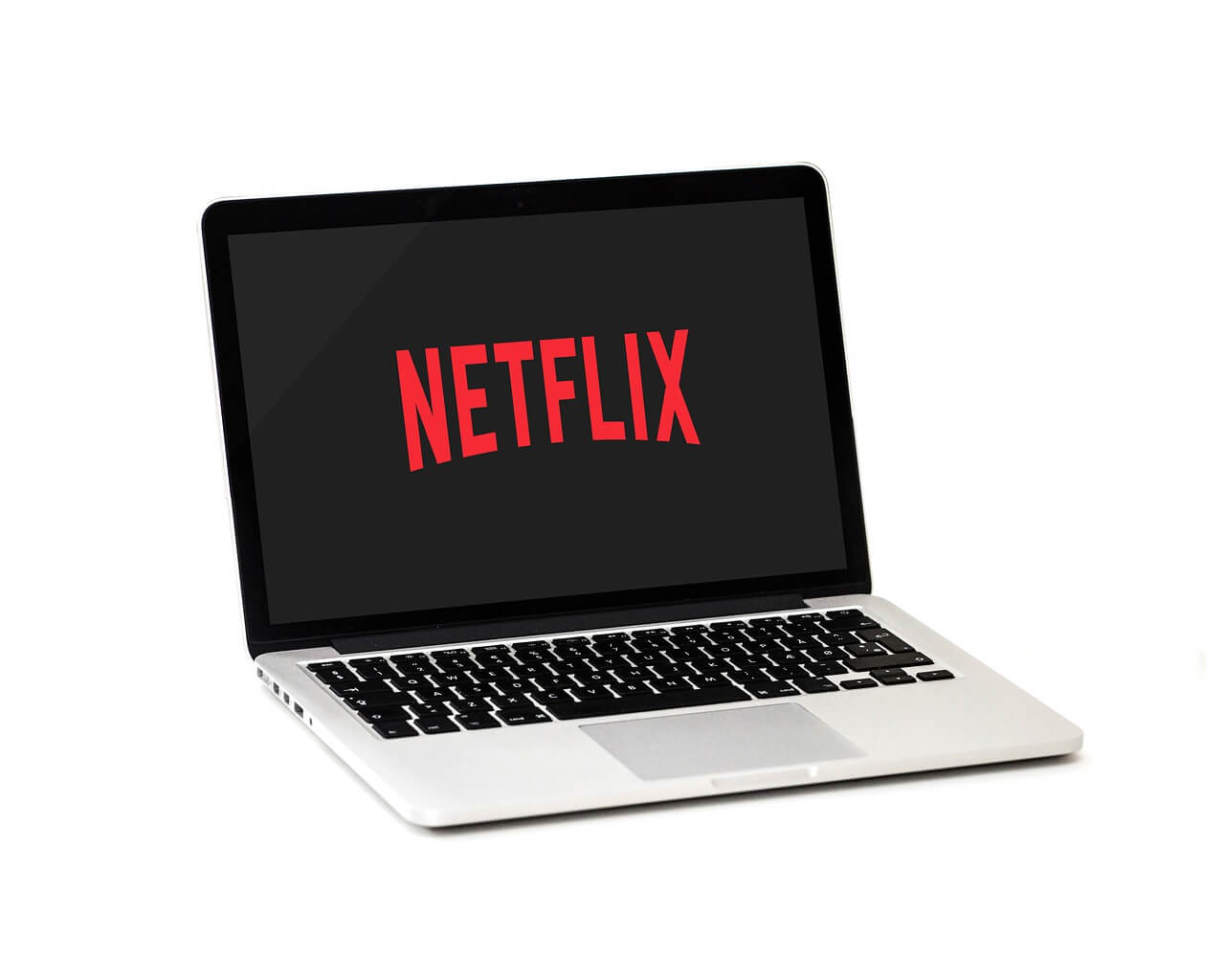 netflixロゴ画像が映ったPCイラスト