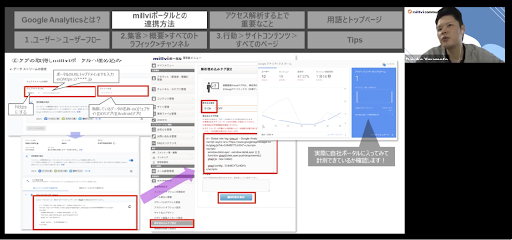 millvi ポータル x Google Analytics」の活用方法2