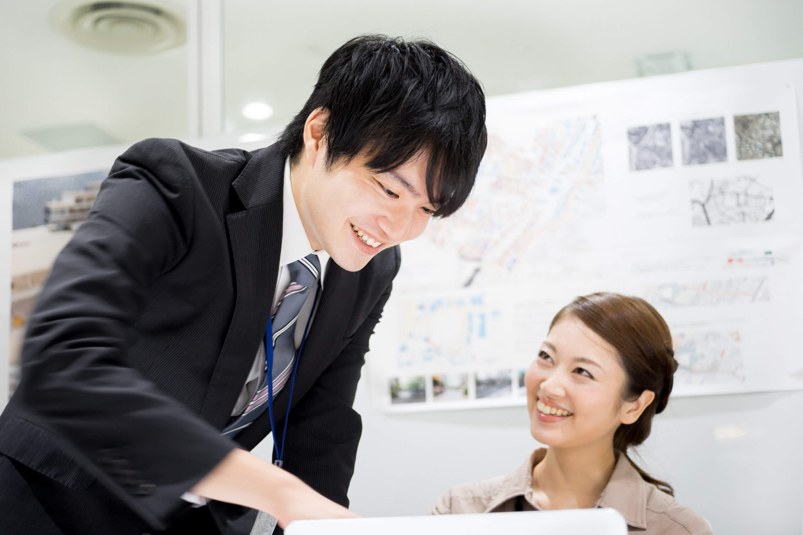 地方で働く先輩の様子