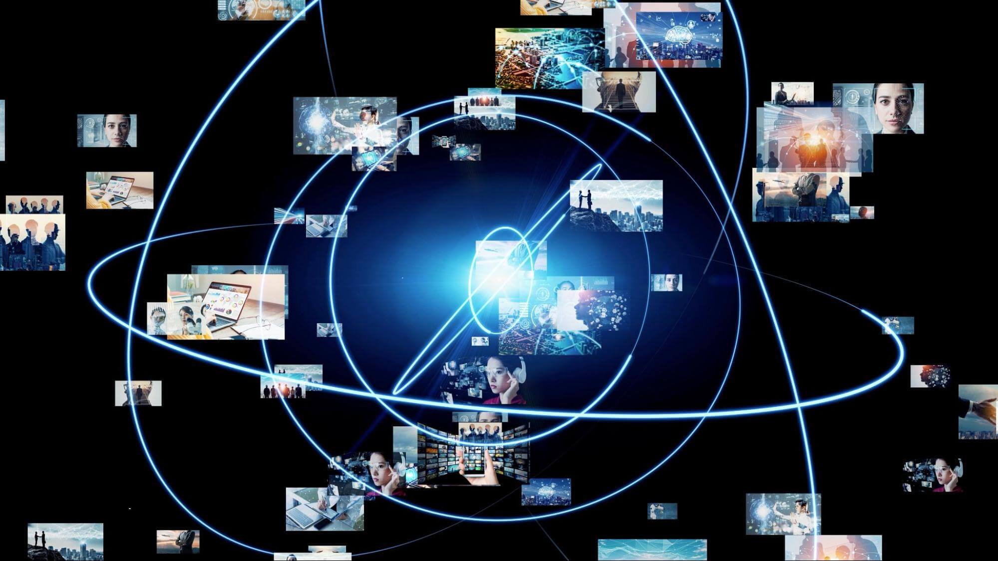 インターネットで映像が届けられるイメージ画像