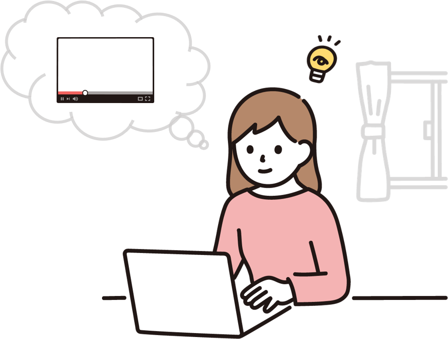 視聴者がストレスや違和感を持たず動画を再生している画像