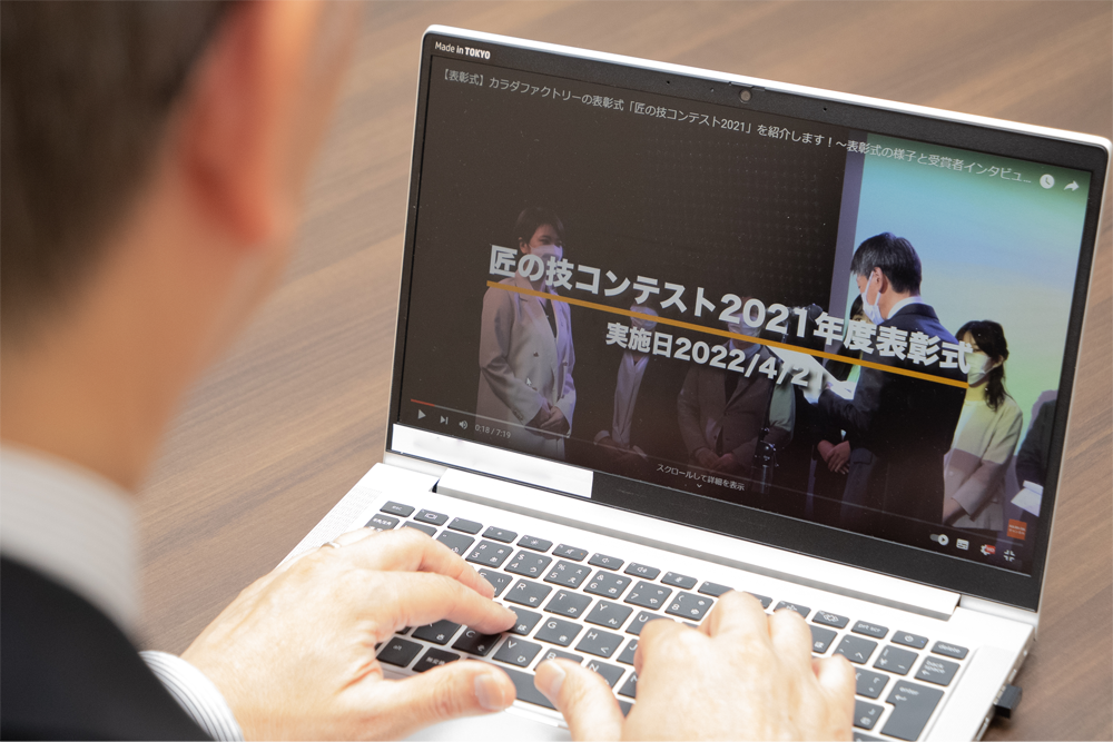 インタビューに答えるファクトリージャパングループの大杉信之氏