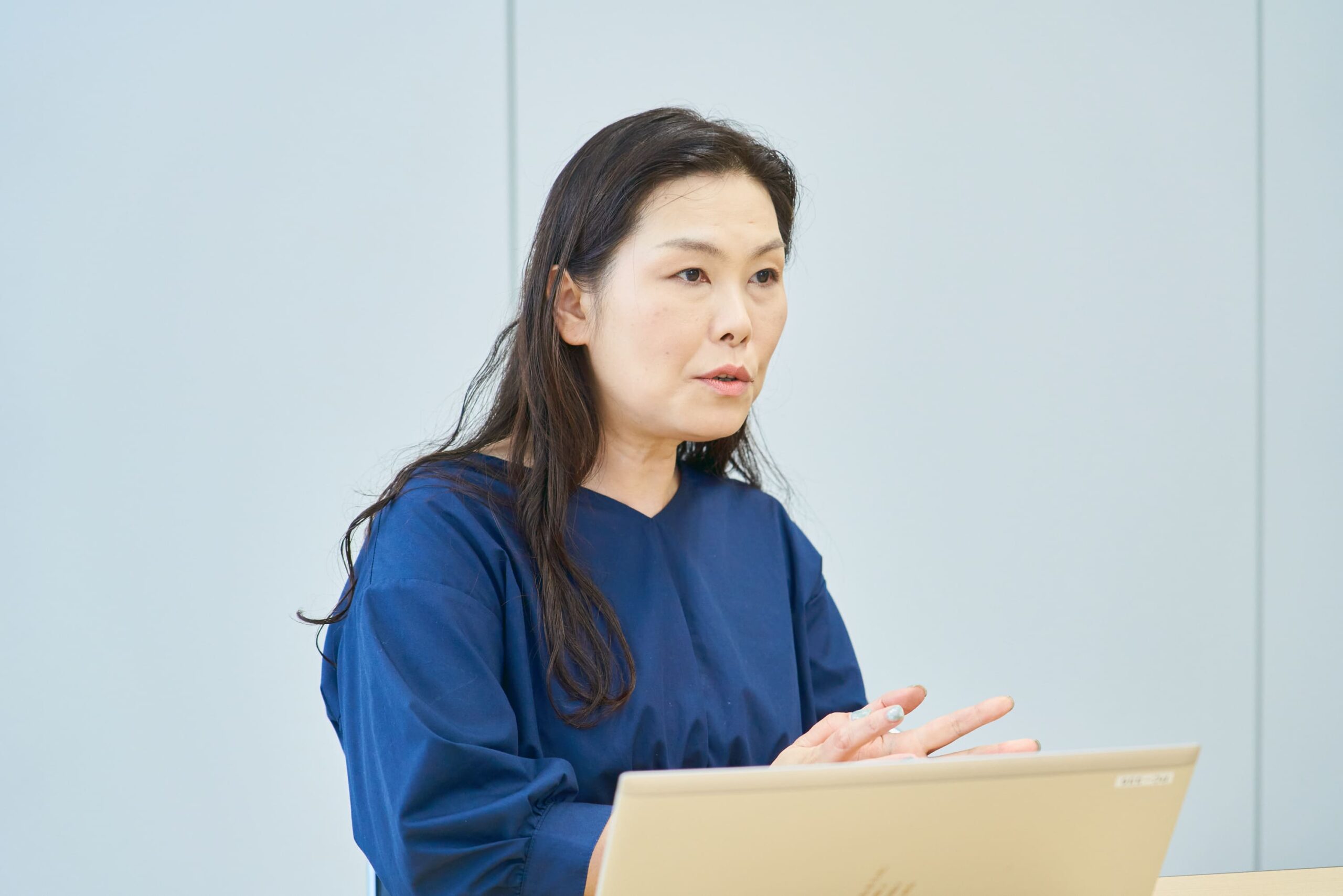 millviポータル導入についてのインタビューに答えるエス・ピー・ネットワーク社の小浦 久子氏